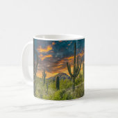 Mug 4792-2-Paysage du désert au coucher du soleil (Devant gauche)