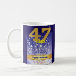 Mug 47 Anniversaire de récupération PERSONNALISÉ Numér