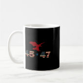 Mug 47 Trump 2024 élection du président Eagle patrioti (Gauche)
