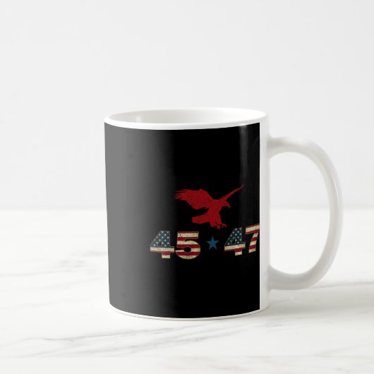 Mug 47 Trump 2024 élection du président Eagle patrioti (Droite)