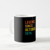 Mug 47e anniversaire Cadeau 47 ans légende depuis (Devant gauche)