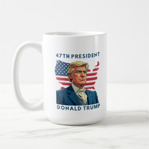 Mug 47e déclaration du président Trump Bold 2025