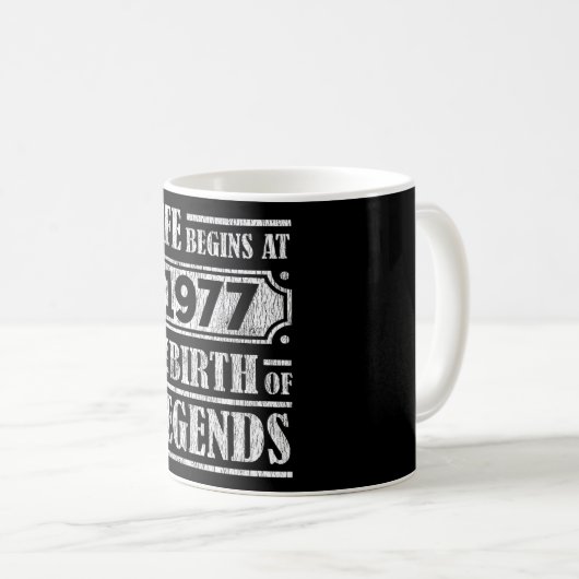 Mug 48 Ans 1977 Naissance De La Légende 48E Anniversai (Devant droit)