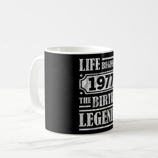 Mug 48 Ans 1977 Naissance De La Légende 48E Anniversai (Devant gauche)