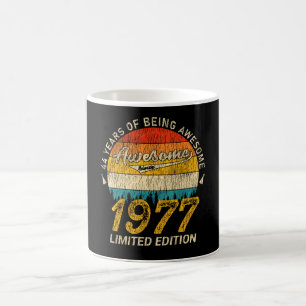 Mug 48 Ans 1977 Retro Awesome 48e anniversaire Cadeau