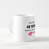 Mug 49e anniversaire de Mariage Dons amusants pour lui (Devant gauche)