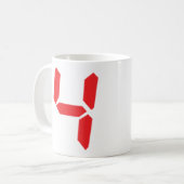 Mug 4 4 4 réveil numérique (Devant gauche)