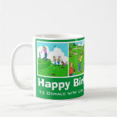 Mug 4 Caricatures amusantes de golf et de golf à perso (Gauche)