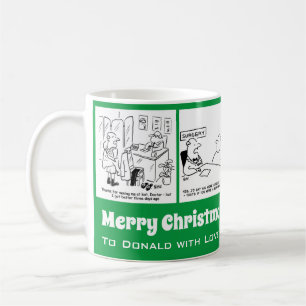 Mug 4 Caricatures Médicales pour un Docteur à Noël.