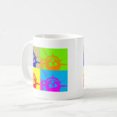 Mug 4 Couleur Pop Art Lady Liberty (Devant gauche)
