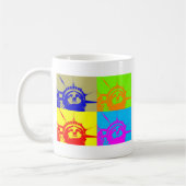 Mug 4 Couleur Pop Art Lady Liberty (Gauche)