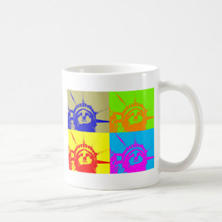 Mug 4 Couleur Pop Art Lady Liberty
