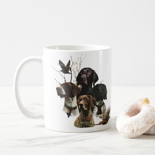 Mug 4 Couleurs de pointeur germanophones (Avec donut)
