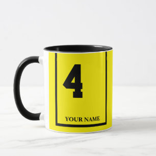 Mug 4 Couverture de selle à cheval jaune et noir sur m