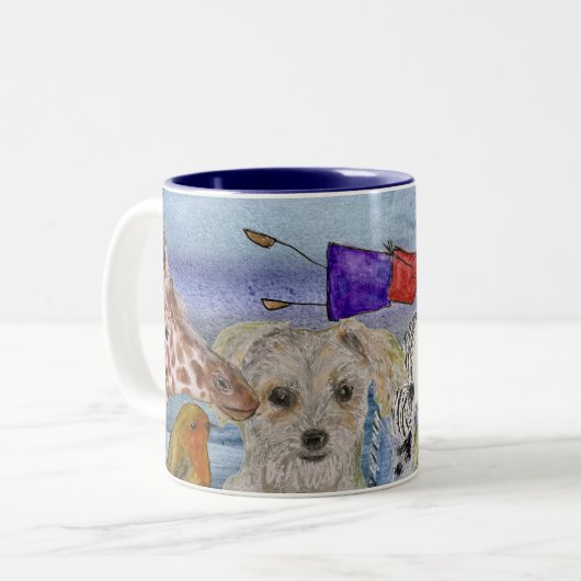 Mug #4 Joanna Flying Over Animals (Devant gauche)