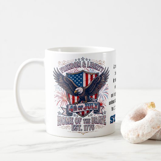 Mug 4 juillet (Avec donut)