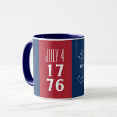 Mug 4 juillet 1776 Amérique USA Feu d'artifice de l'In (Devant gauche)