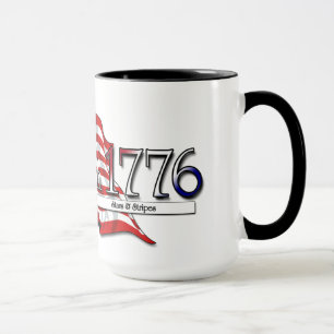 Mug 4 juillet 1776 Étoiles et rayures