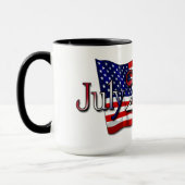 Mug 4 juillet 1776 Étoiles et rayures (Gauche)
