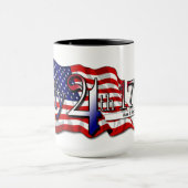 Mug 4 juillet 1776 Étoiles et rayures (Centre)