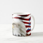 Mug 4 juillet Américain moderne Eagle de drapeau des (Devant droit)