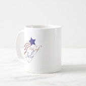 Mug 4 juillet bannière étoilée (Devant gauche)