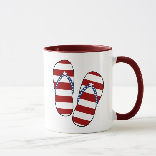 Mug 4 juillet bascules électroniques patriotiques de (Droite)