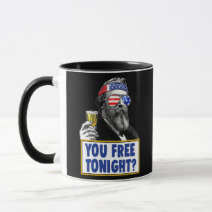 Mug 4 juillet Beer USA Drapeau Hommes Patriotique