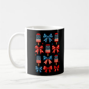 Mug 4 juillet Cute Popsicle Coquette Bow Patriotique