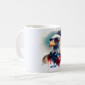 Mug 4 juillet d'aigle patriotique (Devant gauche)
