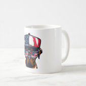 Mug 4 juillet de chien de boxe (Devant droit)