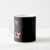 Mug 4 juillet drapeau américain fête patriotique améri (Devant gauche)