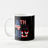 Mug 4 juillet drapeau américain fête patriotique améri (Gauche)