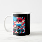 Mug 4 juillet Drapeau Américain Monster Funny Popsic (Gauche)