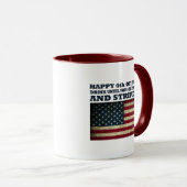 Mug 4 juillet drôle (Devant droit)