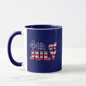 Mug 4 juillet et feux d'artifice (Gauche)