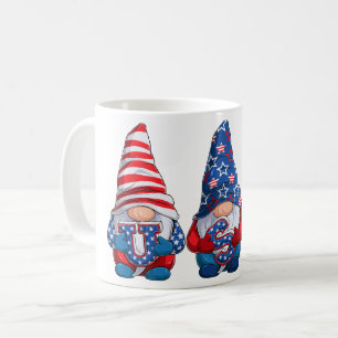 Mug 4 juillet États-Unis Gnomes