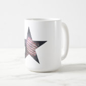 Mug 4 juillet - Etoile avec Drapeau et Feu d'artifice (Devant droit)