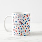 Mug 4 juillet Étoiles et Feux d'artifice (Gauche)