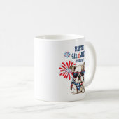 Mug 4 juillet Fête de l'Indépendance Rouge Blanc Bleu (Devant droit)