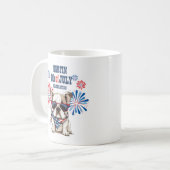 Mug 4 juillet Fête de l'Indépendance Rouge Blanc Bleu (Devant gauche)