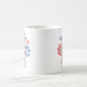 Mug 4 juillet Fête de l'Indépendance Rouge Blanc Bleu (Centre)