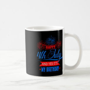 Mug 4 juillet Feu d'artifice Anniversaire américain