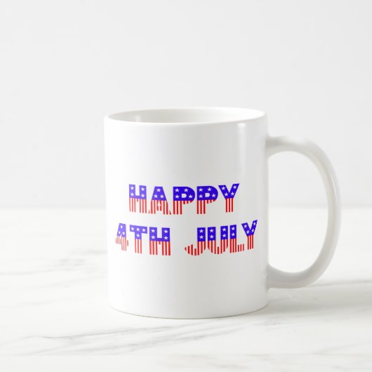 Mug 4 juillet heureux (Droite)