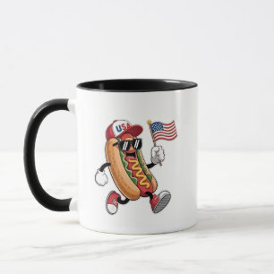 Mug 4 juillet Hotdog Indépendance américaine 1776