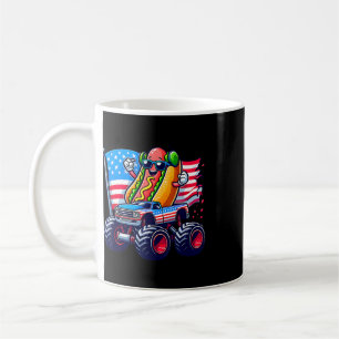 Mug 4 juillet Hotdog Sungles Monster Truck Américain 