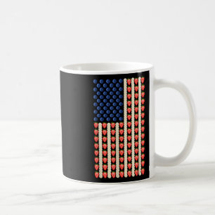 Mug 4 juillet Jello de fraise Usa Drapeau gâteau Homme