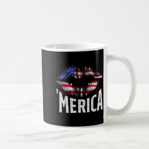 Mug 4 juillet Jour de l'Indépendance MERICA Baiser Bou