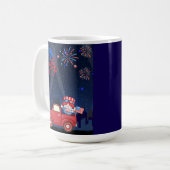 Mug 4 juillet jour d'indépendance (Devant gauche)
