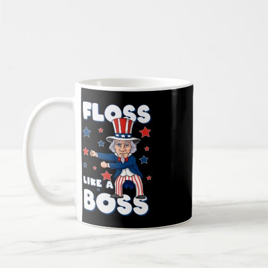 Mug 4 juillet Oncle Sam Floss Comme Un Garçon Garçons (Gauche)